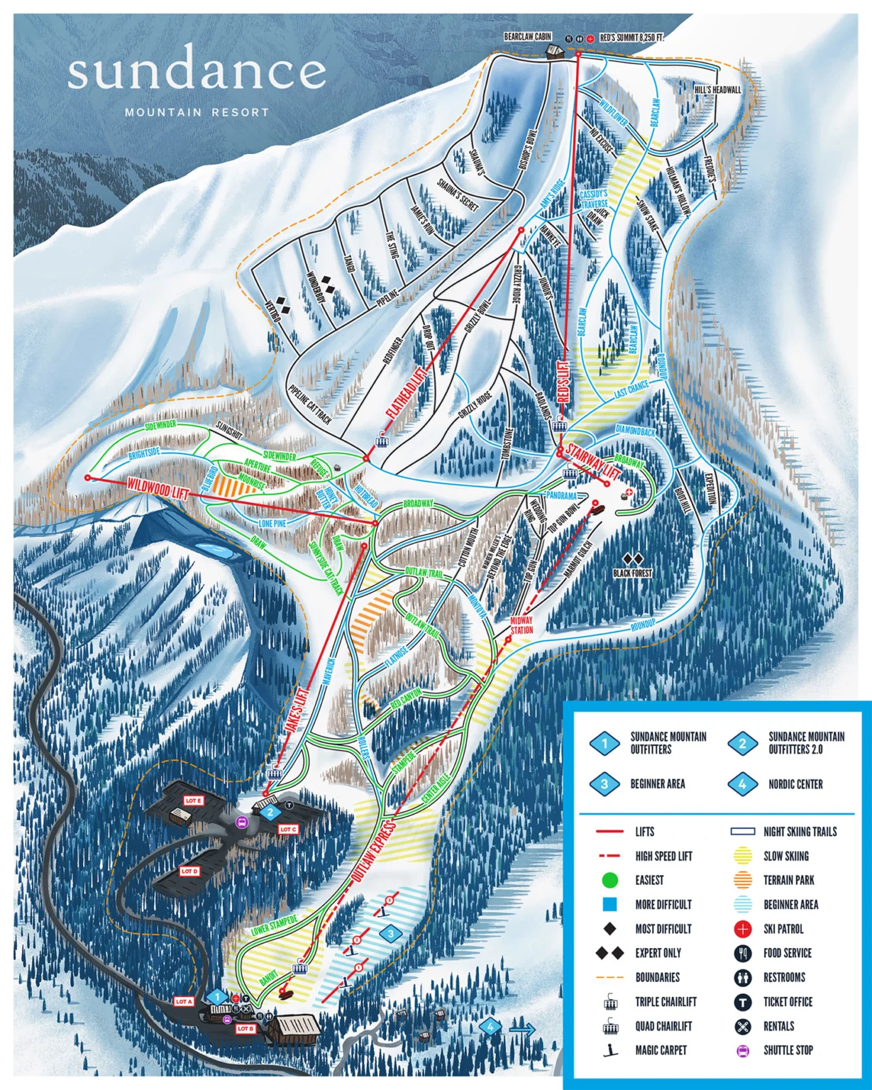 Sundance Winter Trail Map 2023